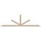 Ekena Millwork Saratoga Smooth Timber Gable Bracket, Douglas Fir, 96"W x 28"H x 1 1/2"D x 3 1/2"F, 7/12 Pitch GBW096X28X0204SAR00SDF - alternate 1